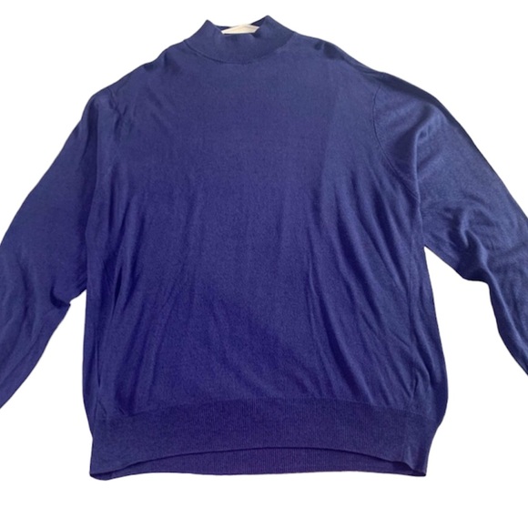 Jos. A. Bank Other - Men’s fall silk JOS.A.Bank preppy mock long sleeve sweater 💯silk airy & light